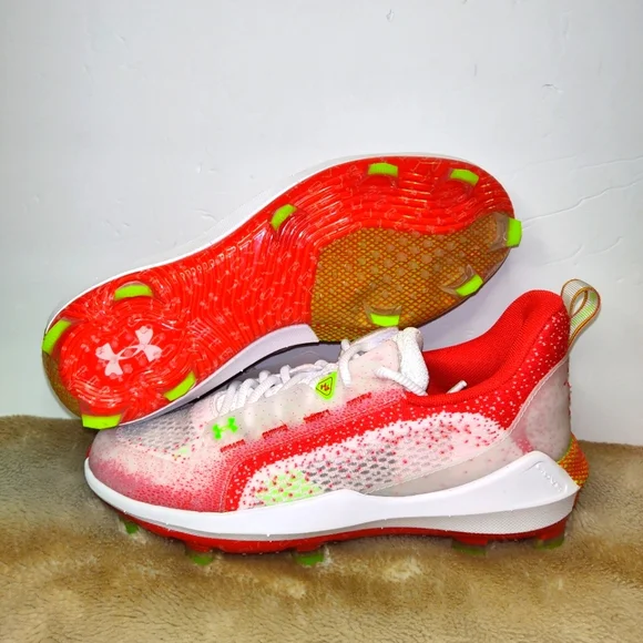 Under Armour Harper 6 Elite TPU Red/White 3024320-101 Men\'s Size 12 Under Armour Harper 6 ELITE TPU Baseball Cleats 3024320-101  main image 4